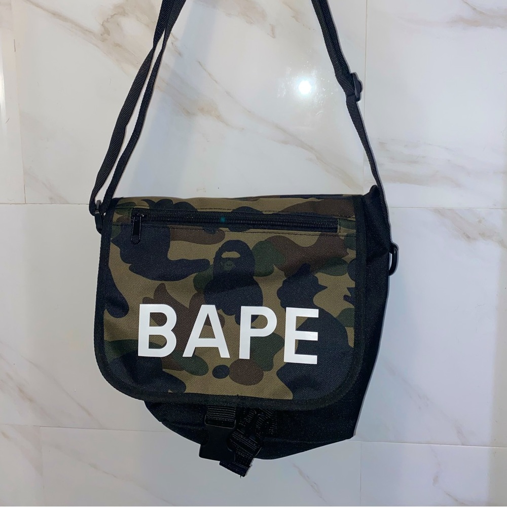 Bape crossbody camo bag